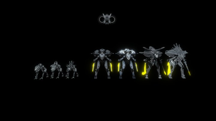 Enemies>Halo 4>Forerunner>Promethians 3D Model