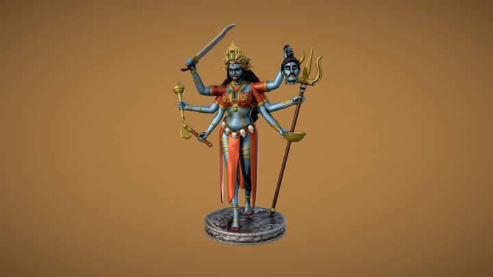 Kali Goddess for 3D print 3D Model