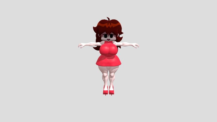 Girlfriend normal 3D Model