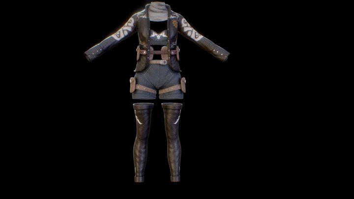 Female Cloth 3D Model