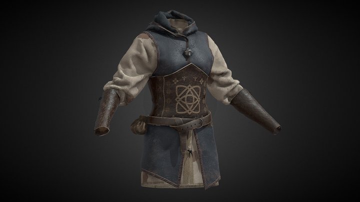 Witcher Jacket 3D Model