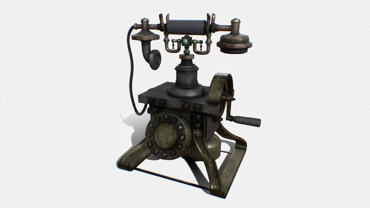 Antique Telephone 3D Model