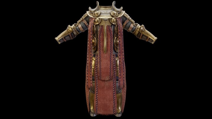 Free - Full Body Male Armor 3D Model