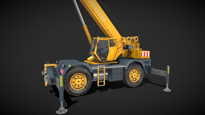 Industrial crane 3D Model