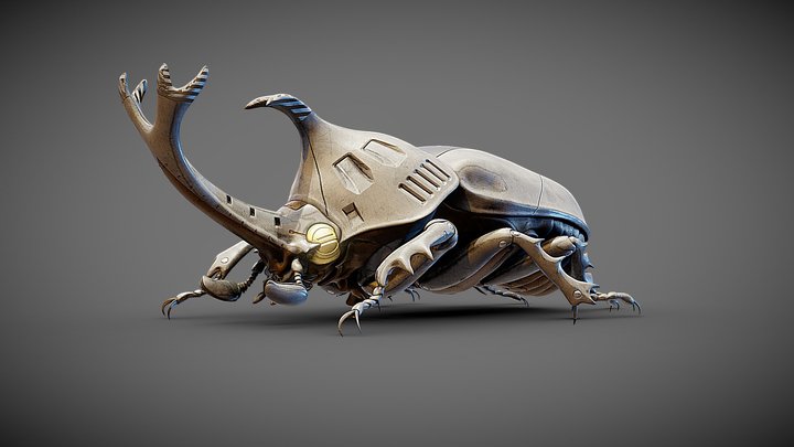 Beetle Armoured 3D Model