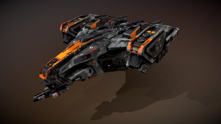 SF Dropship R35 3D Model